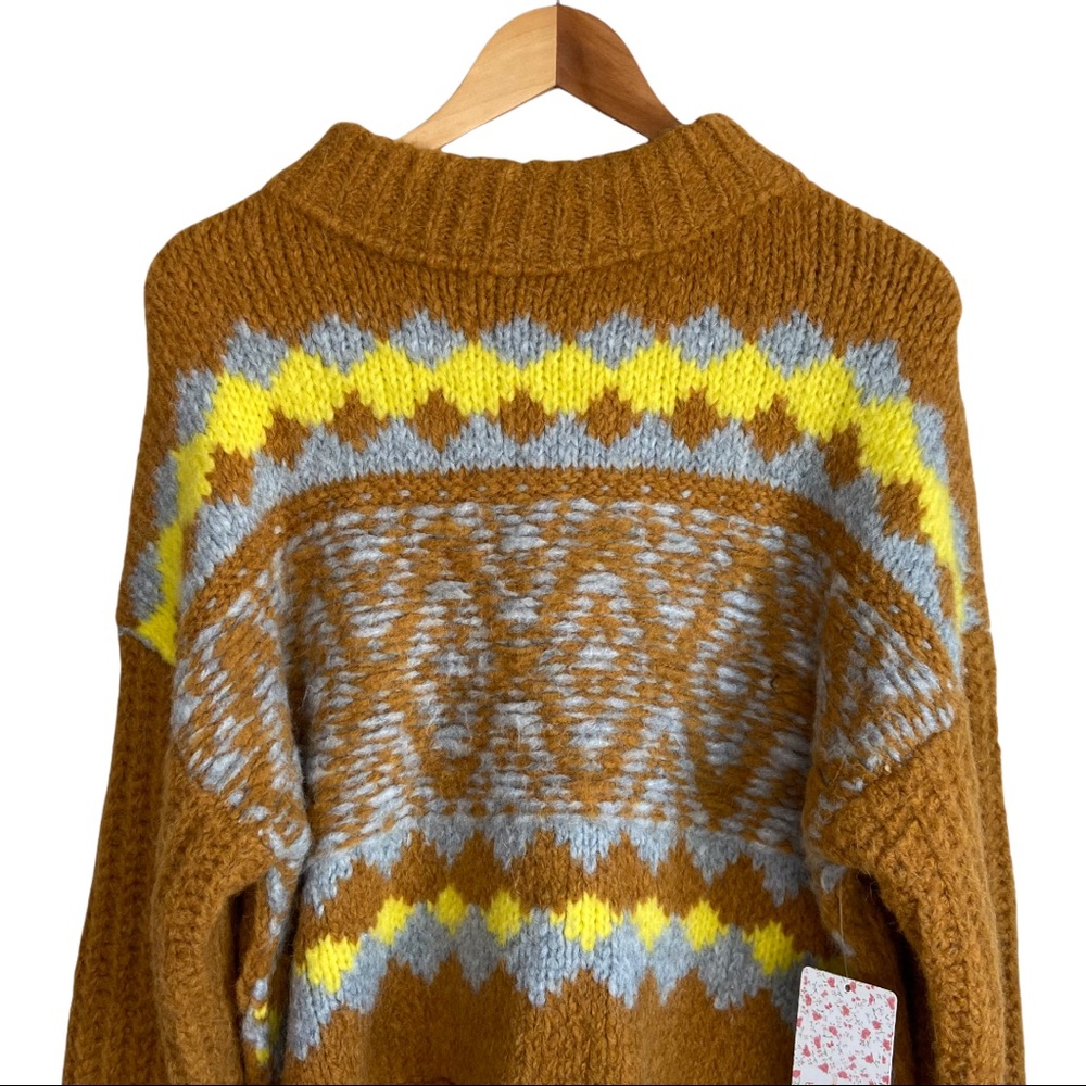 Free People Alpine Pullover In Cinnamon Toast - Picture 7 of 12